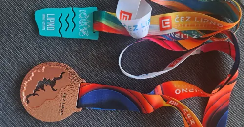 Medals of Jihostroj representatives from the Lipno Sport Festival 2025 event