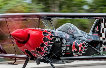 Biplane of the famous pilot Skip Stewart