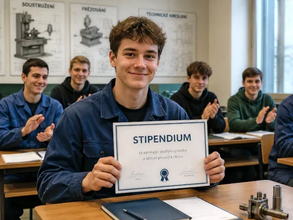 Student zařazený do stipendijního programu