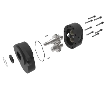Decomposition of hydraulic unbalanced pump from Jihostroj company